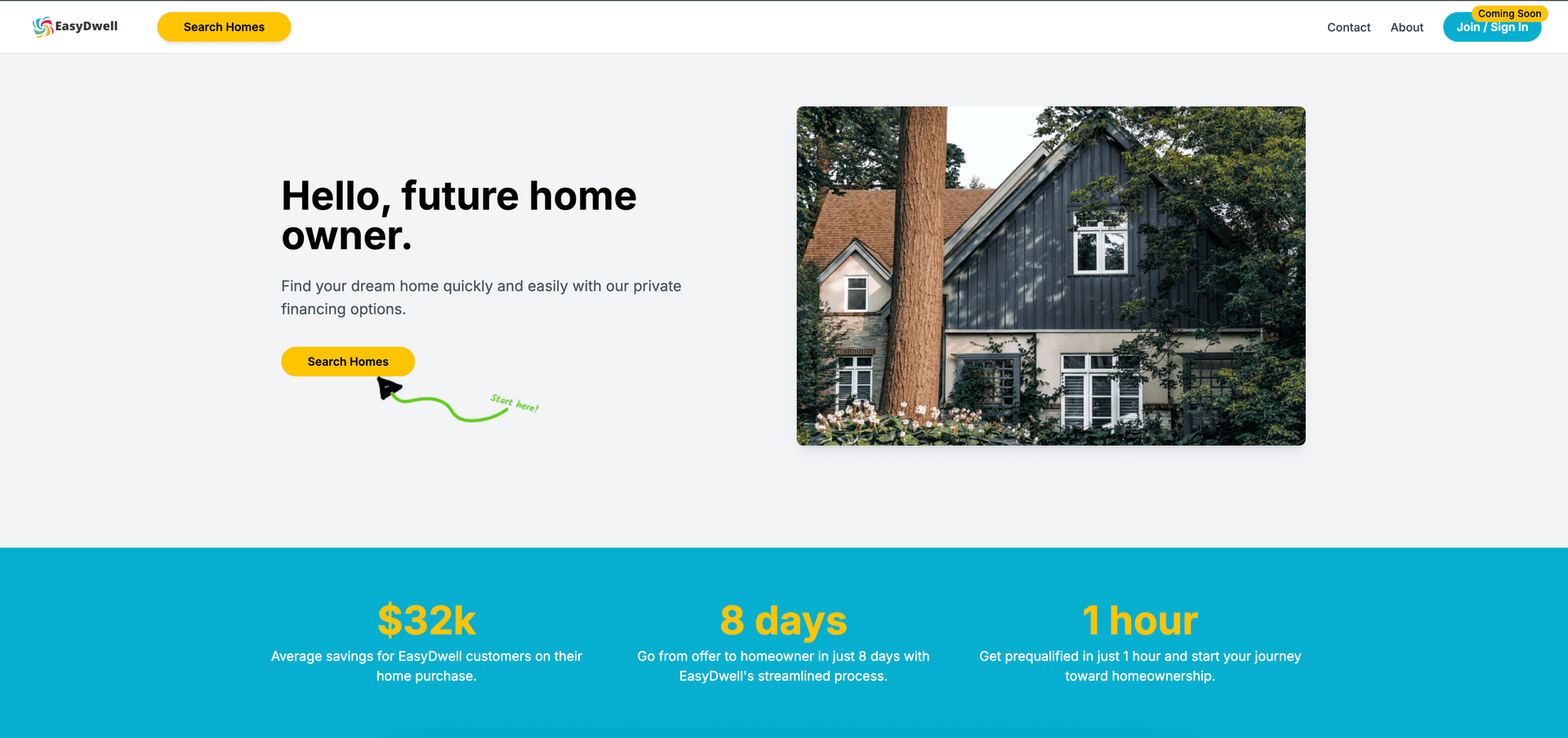 Easy Dwell - Homepage