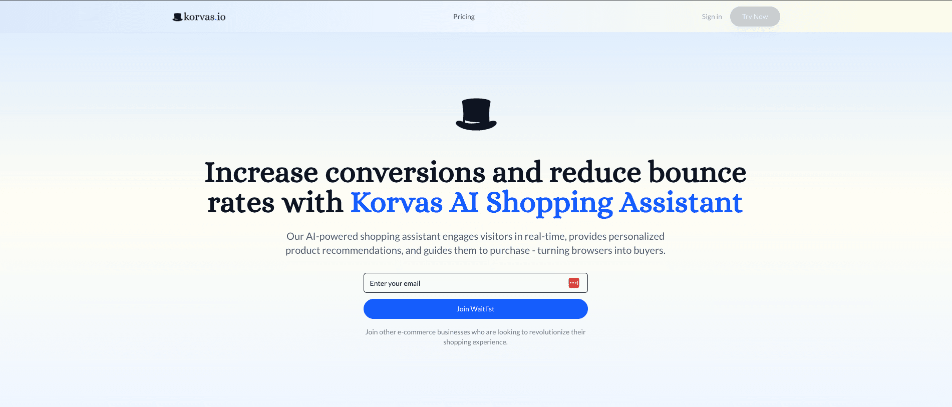 Korvas.io - Homepage